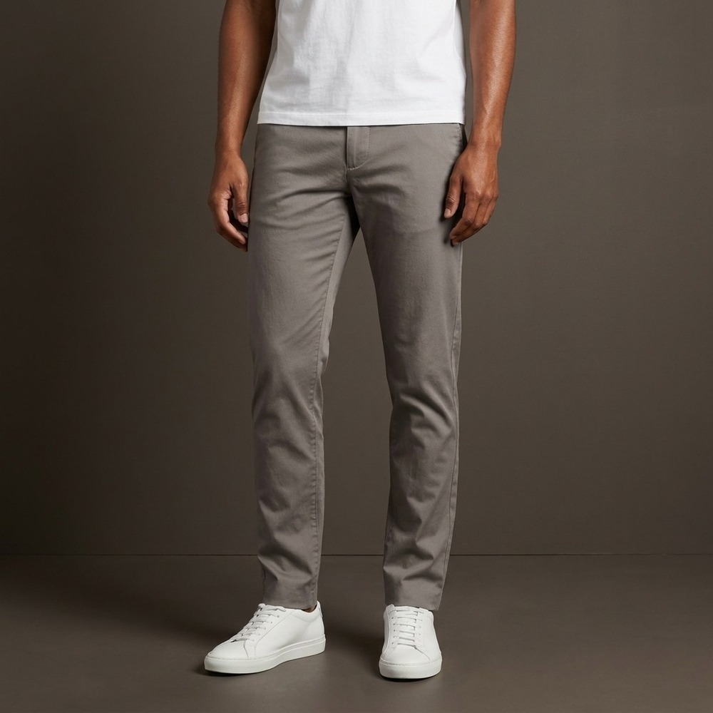 BONOBOS Mens Friday Chinos 29x30 Gray Cotton Stretch Tailored Business Casual